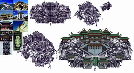 上古背景中国画风 《聚仙》原画第一弹图片